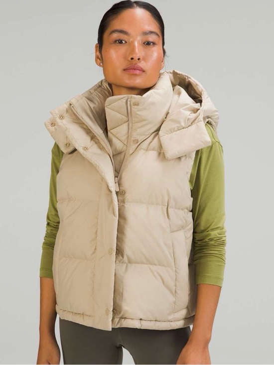 lululemon athletica Jackets & Blazers - lululemon athletica Quilted Puffer Vest in Beige